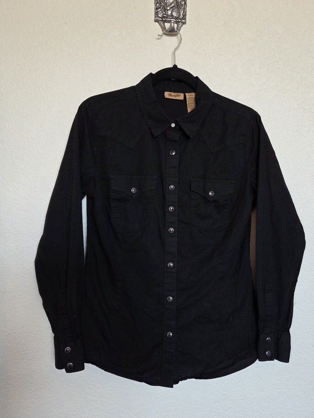 Wrangler Black Women's Western Snap-Front Shirt